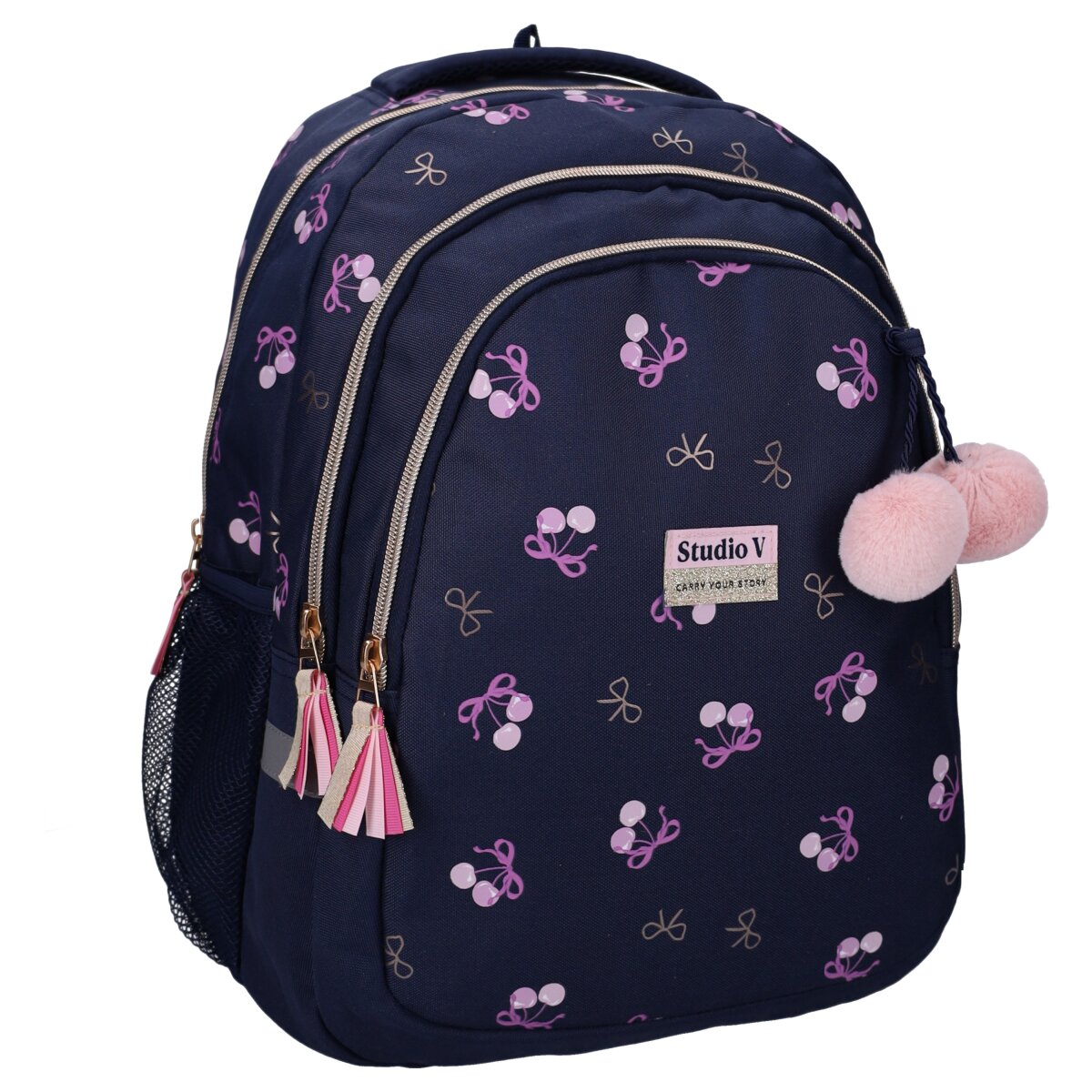 Studio V Cheeky Cherry M&auml;dchen Rucksack Kinder Backpack Schultasche - Bild 1
