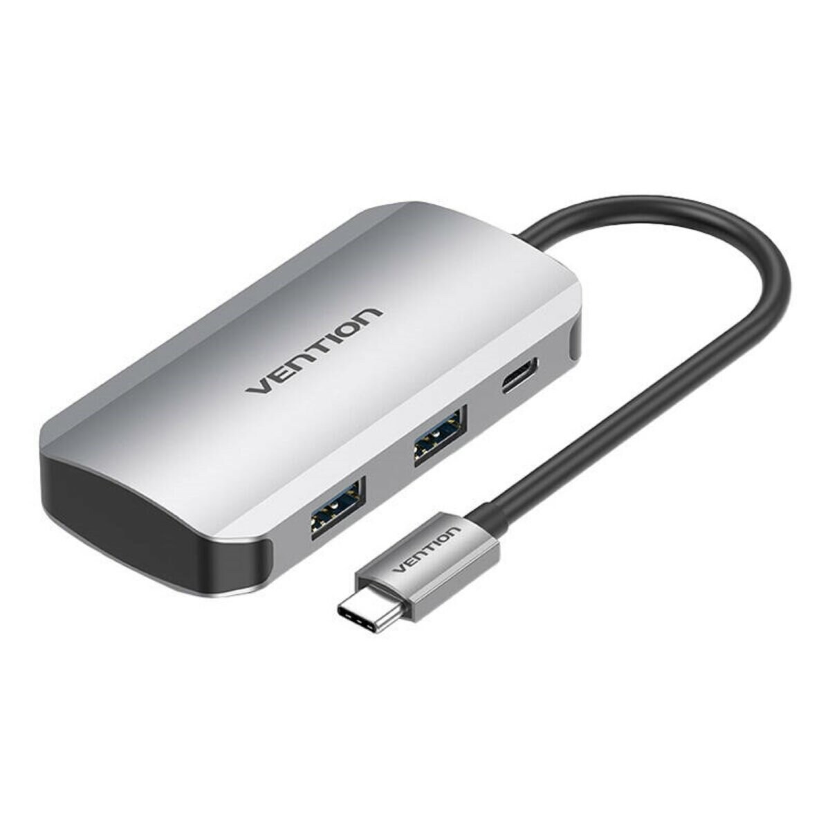 5in1 HUB USB-C Dockingstation in Grau kompatibel mit mehreren Systemen | 06922794753518