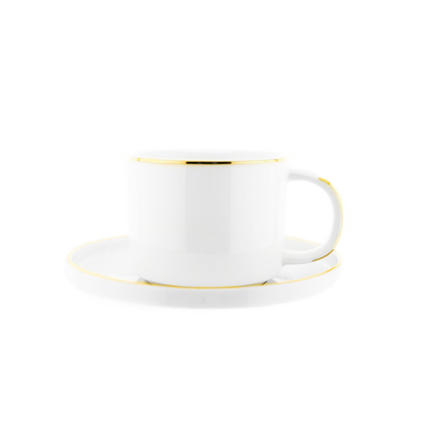 Mulex 12 Teiliges Kaffeetassen-Set mit Untertasse aus Porzellan - Bild 1