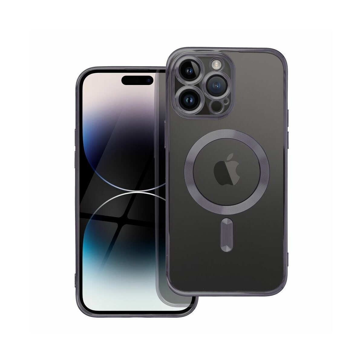 MagSafe H&uuml;lle mit Kameraschutz kompatibel mit iPhone 16 Schwarz - Bild 1