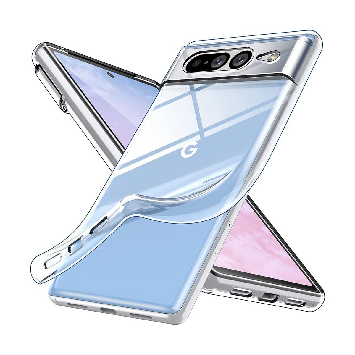 Silikon H&uuml;lle Basic 1mm kompatibel mit Google Pixel 9 Case TPU Soft Handy Cover Schutz Transparent - Bild 1