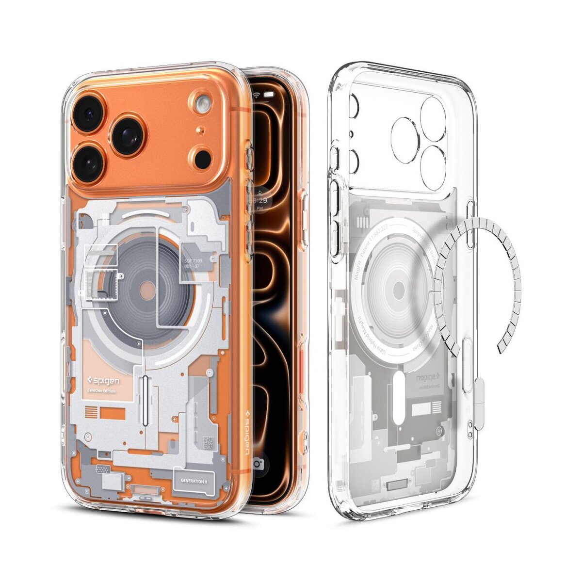 Spigen Ultra Hybrid Case kompatibel mit iPhone 17 Pro &ndash; Wei&szlig; - Bild 1