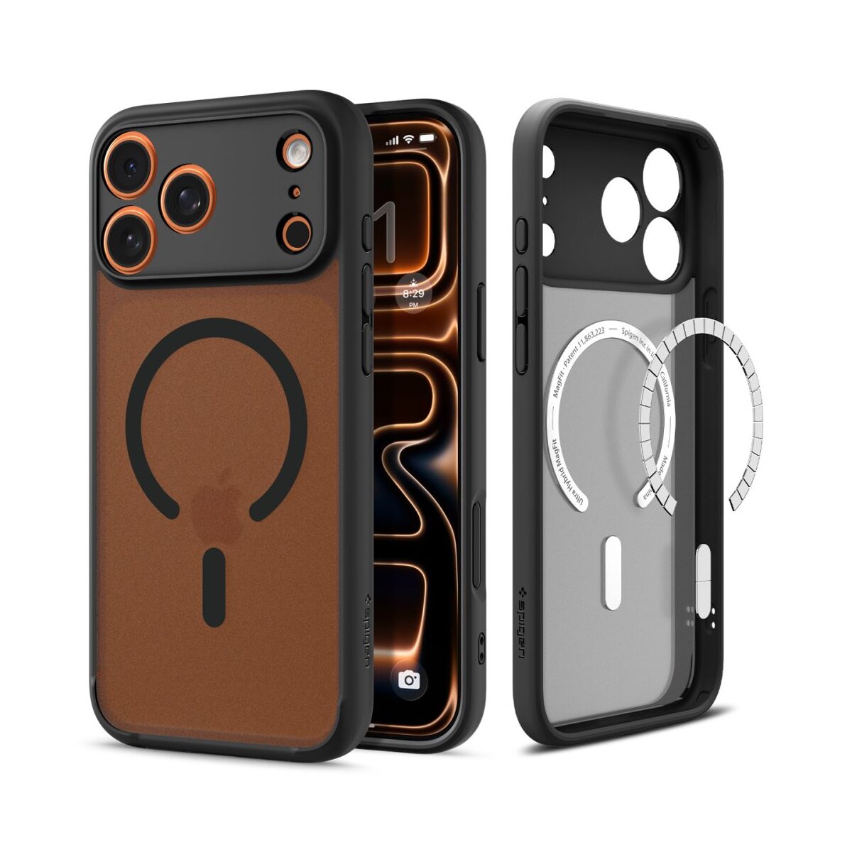 Spigen Ultra Hybrid Case kompatibel mit iPhone 17 Pro Max &ndash; Schwarz - Bild 1