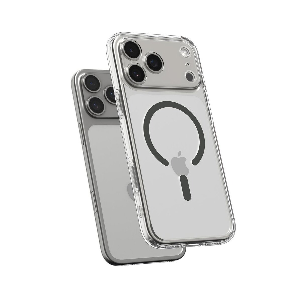 Spigen Ultra Hybrid Case kompatibel mit iPhone 17 Pro &ndash; Clear Gray - Bild 1