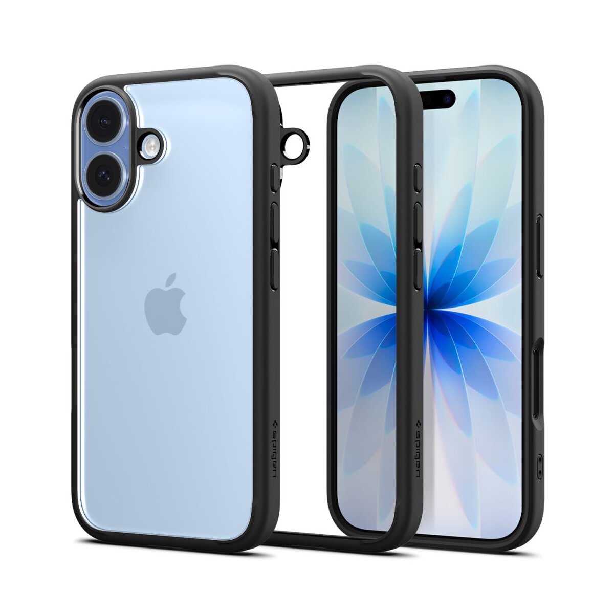 Spigen Ultra Hybrid Case kompatibel mit iPhone 17 &ndash; Mattschwarz - Bild 1