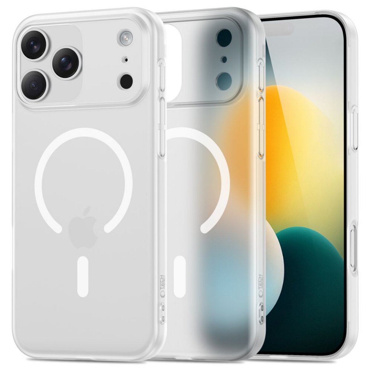 Tech Protect MagSlim Case kompatibel mit iPhone 17 Pro Max mattwei&szlig; - Bild 1