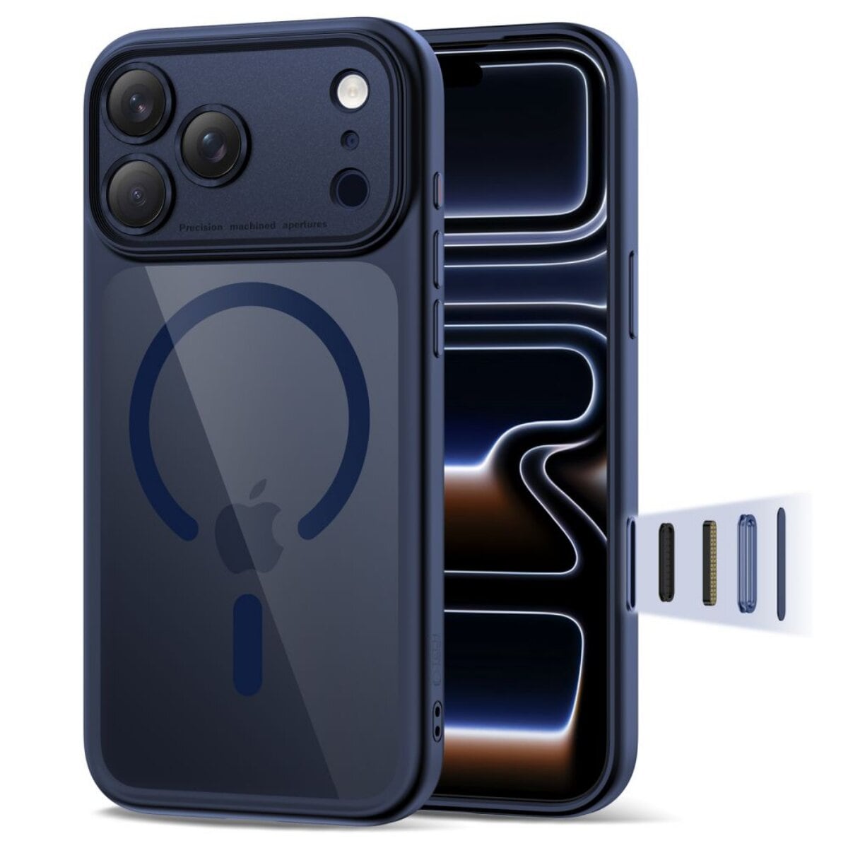 Tech-Protect Magpeak CC Hybrid-H&uuml;lle iPhone 17 Pro mit integriertem - Bild 1