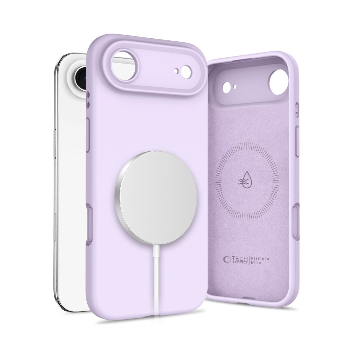 TechProtect Silikon magnetisch H&uuml;lle iPhone 17 Air  Lila - Bild 1