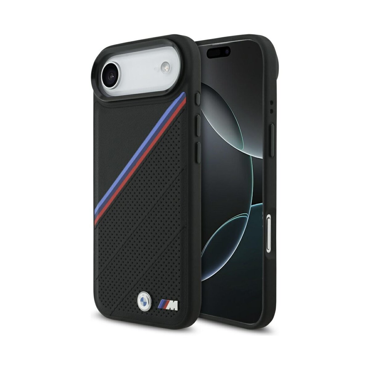 BMW M Tricolor Metal Logo mit Magnetfunktion H&uuml;lle iPhone 17 Air - Bild 1