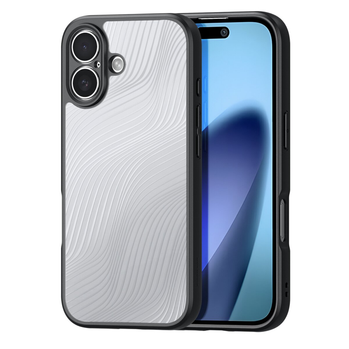Dux Ducis Aimo Handyh&uuml;lle Frosted Finish Kompatibel mit iPhone 17 Schwarz - Bild 1