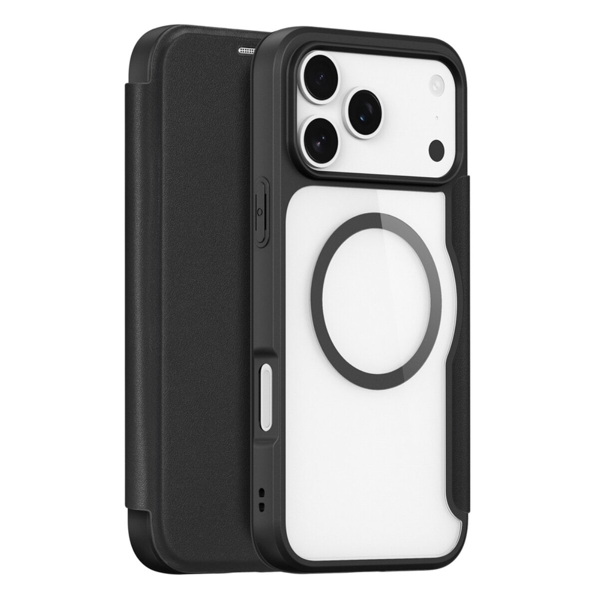 Dux Ducis Skin X Pro Handyh&uuml;lle mit Magnetfunktion Kompatibel mit iPhone 17 Pro Schwarz - Bild 1