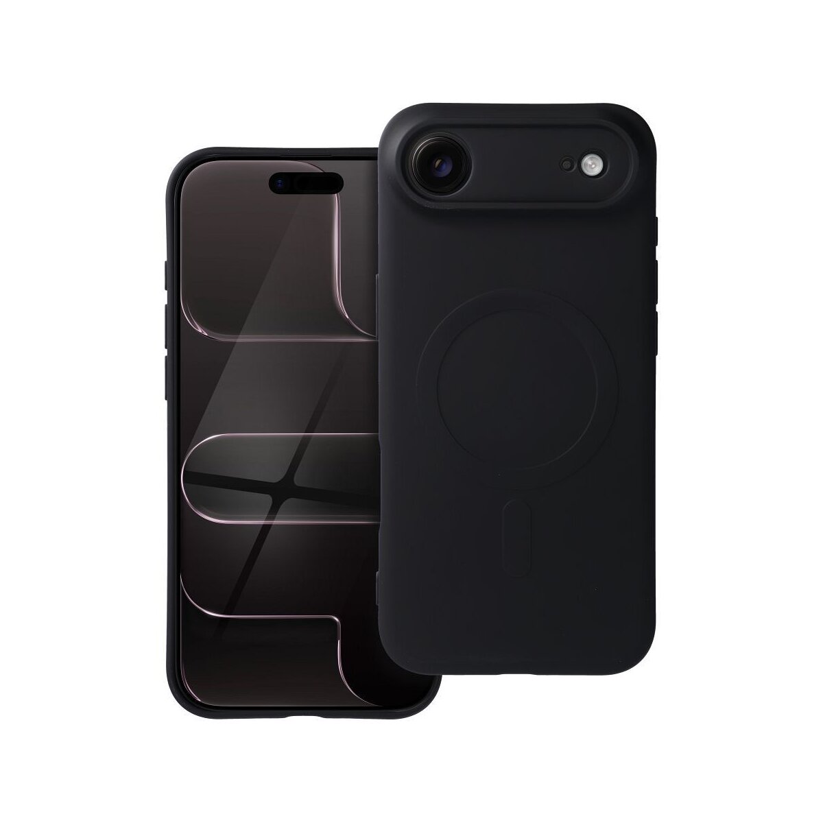 Silicone Mag Cover Magnet H&uuml;lle Schwarz Kompatibel mit Apple iPhone 17 Air - Bild 1