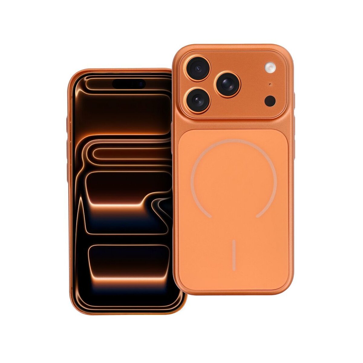 Case Make 17 Magnet H&uuml;lle Orange Kompatibel mit iPhone 17 Air - Bild 1