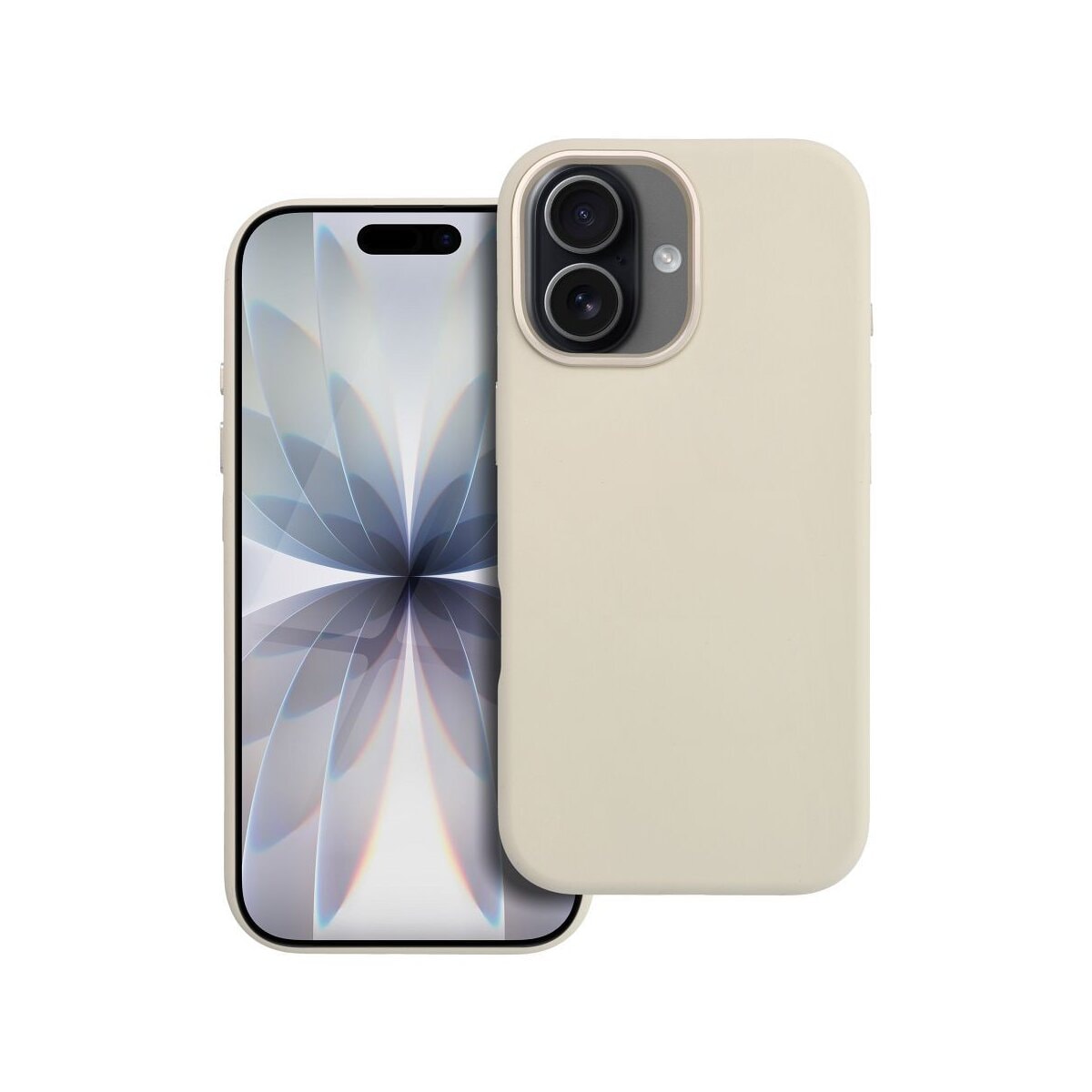 Forcell F Protect Frame Magnet H&uuml;lle Wei&szlig;-Beige Kompatibel mit iPhone 17 - Bild 1