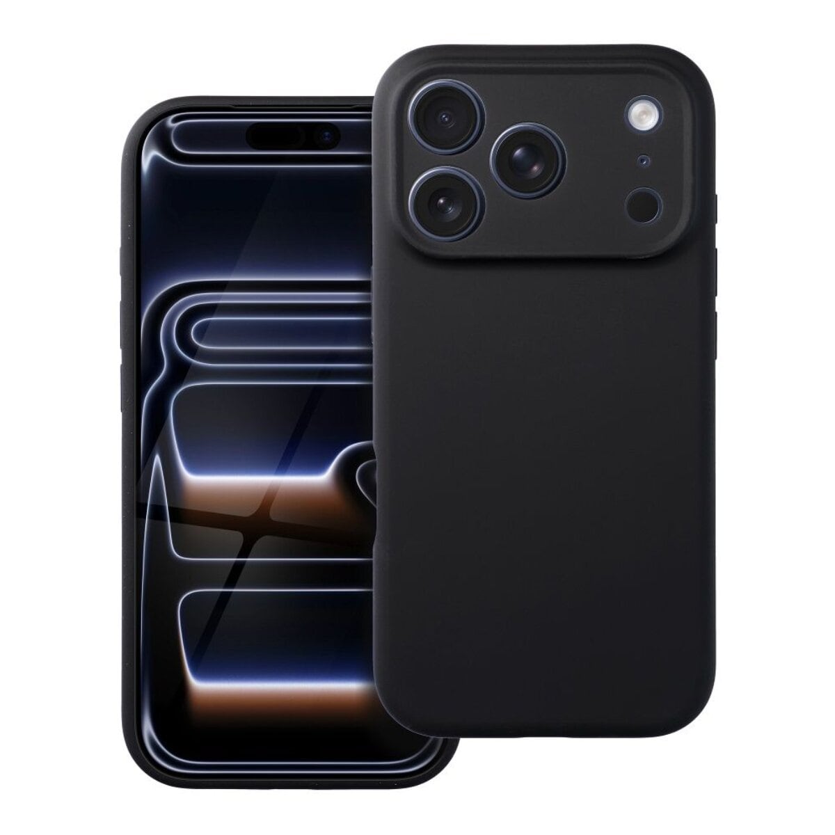 Forcell F Protect Rubber Magnet H&uuml;lle Schwarz Kompatibel mit iPhone 17 Pro - Bild 1