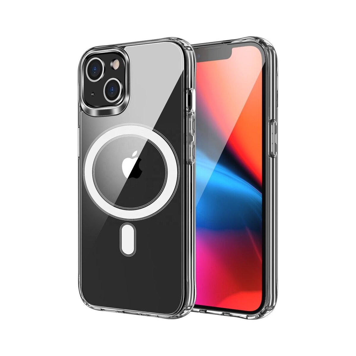 Clear Mag Cover Handyh&uuml;lle Modern Transparent mit Magnetring Kompatibel mit Apple iPhone 17 Pro - Bild 1