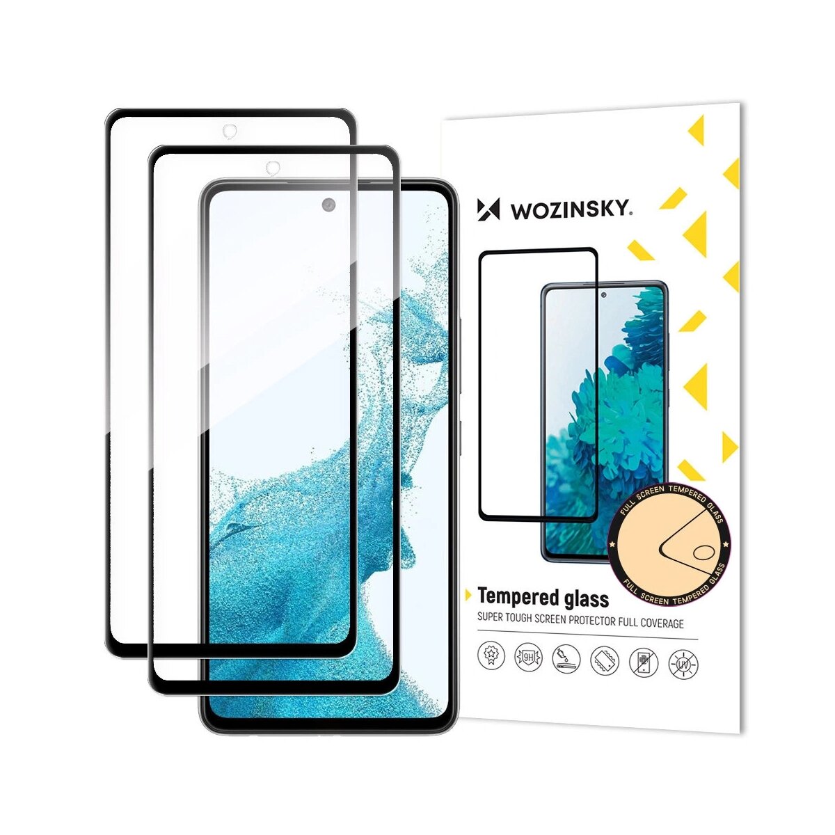 Wozinsky vollfl&auml;chig verklebtes geh&auml;rtetes Glas f&uuml;r Samsung Galaxy A37 - Bild 1