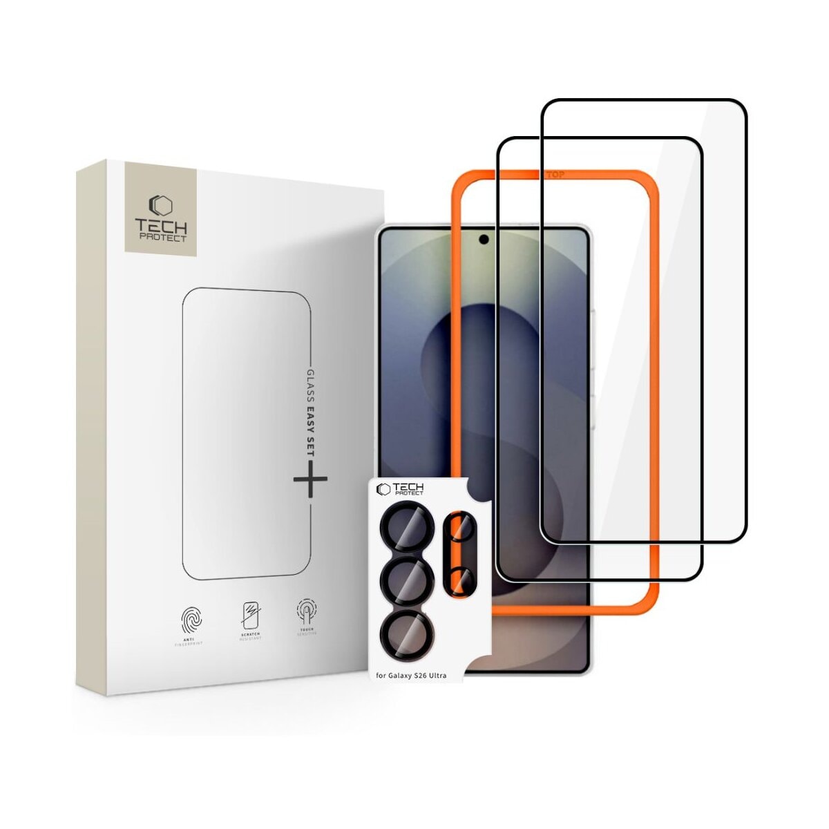Tech-Protect Easy Set 3er-Pack Schutzglas f&uuml;r Samsung Galaxy S26 Ultra - Bild 1