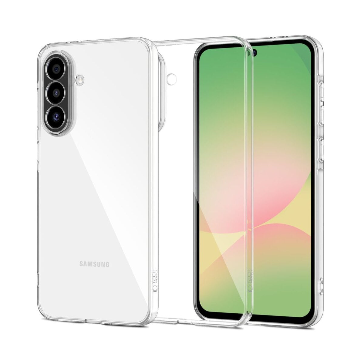 Tech-Protect Flexair H&uuml;lle f&uuml;r Samsung Galaxy A37 5G - transparent Han - Bild 1