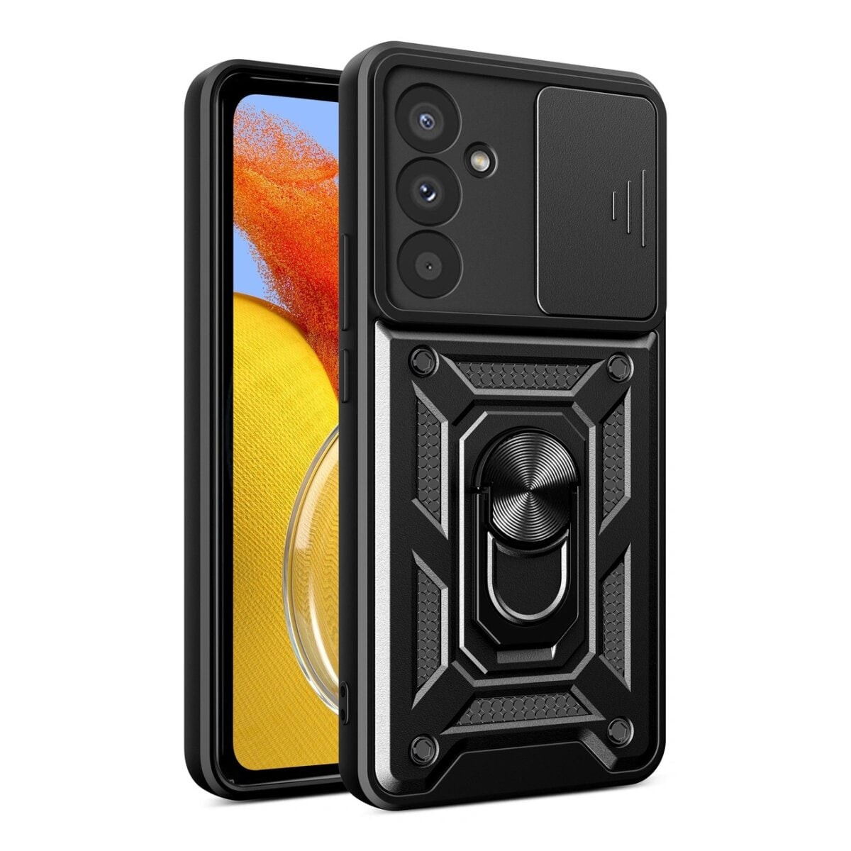 Hybrid Armor CamShield H&uuml;lle f&uuml;r Samsung Galaxy A37 - schwarz Handyh&uuml;l - Bild 1