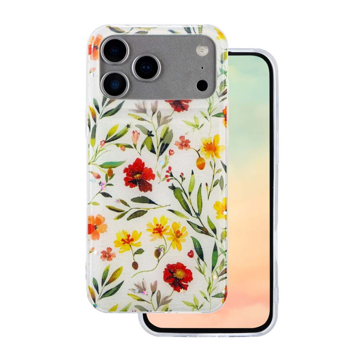 TFO Glow Glam kompatibel mit iPhone 17 Pro Max wei&szlig; Handyh&uuml;lle - Bild 1