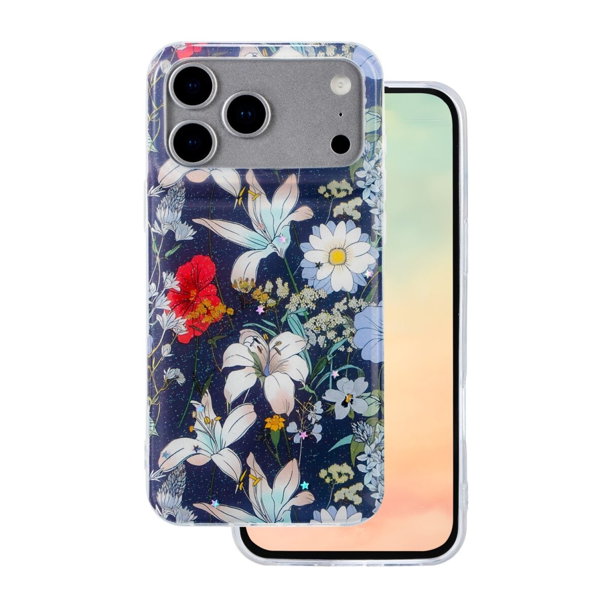 TFO Glow Glam kompatibel mit iPhone 17 Pro Max blau Handyh&uuml;lle - Bild 1