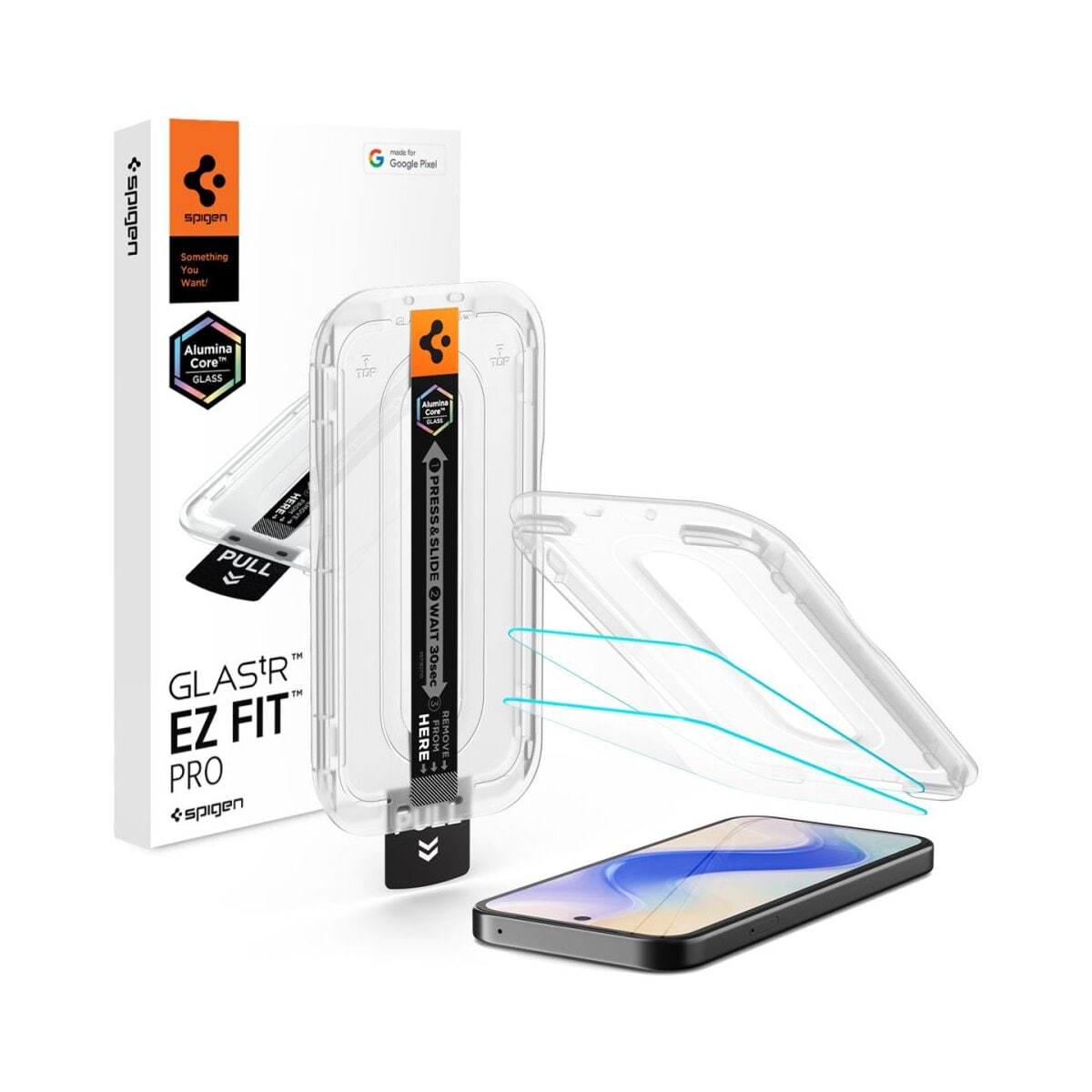 Spigen Glas tR EZ Fit f&uuml;r Google Pixel 10 10 Pro 9 9 Pro transparent - Bild 1