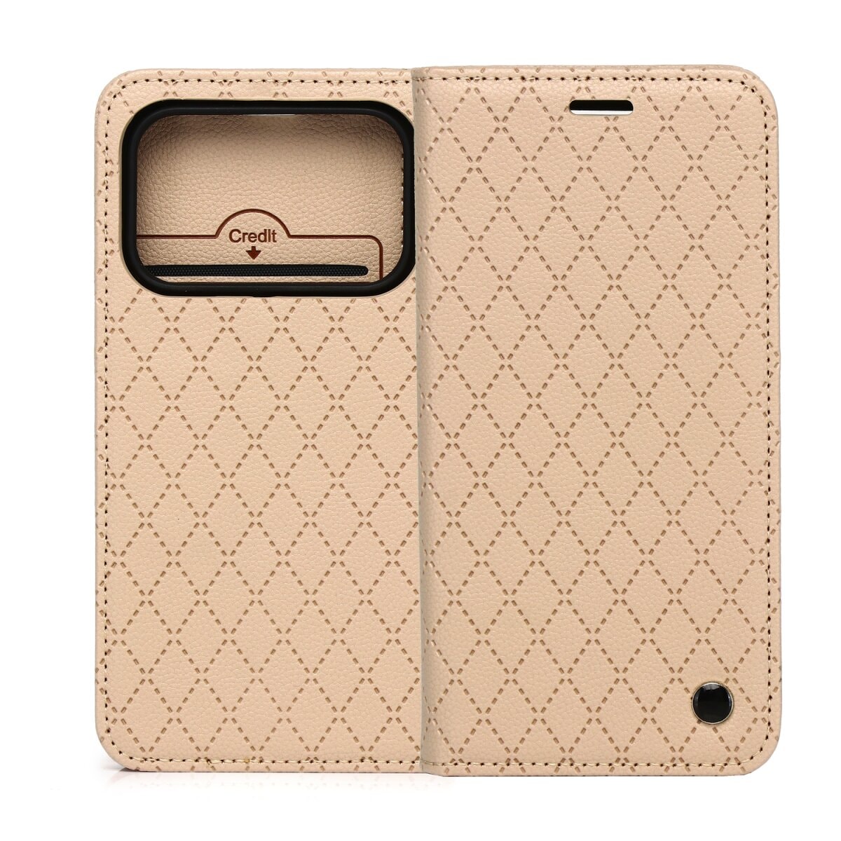 Caro f&uuml;r Honor Honor 600 / Honor 600 Pro Beige Wallet-Handyh&uuml;lle - Bild 1