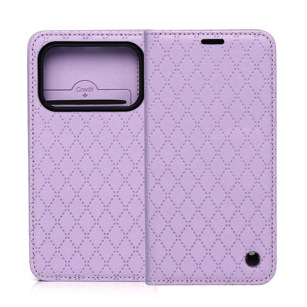 Smart Caro f&uuml;r Honor 600 / Honor 600 Pro Violett Wallet-Handyh&uuml;lle - Bild 1