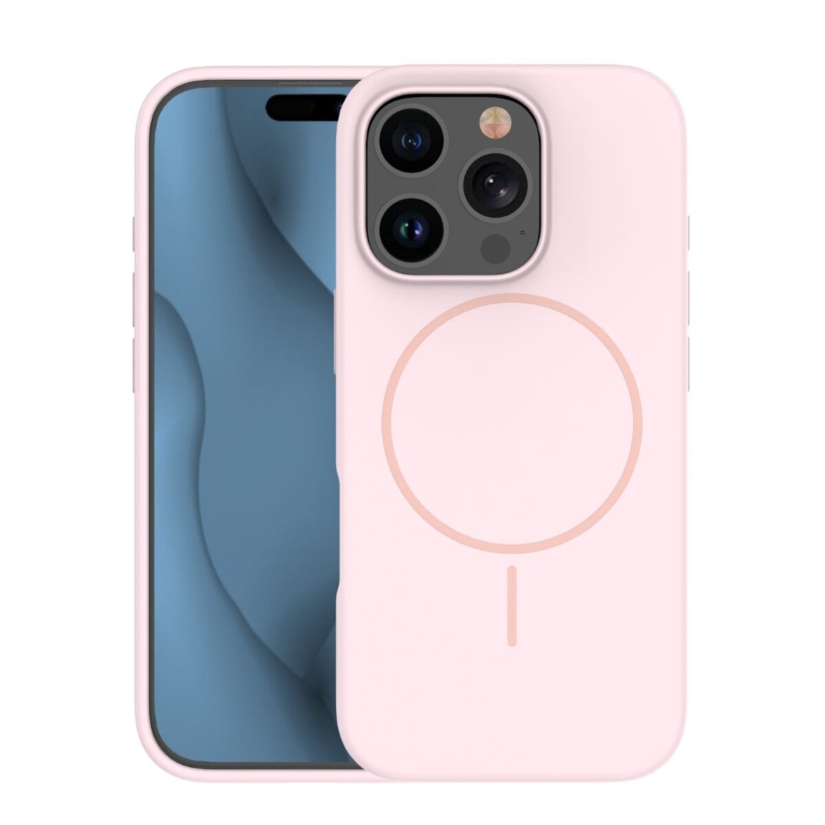 TFO Silicone Thin Mag kompatibel mit Apple iPhone 14 Hellrosa - Bild 1