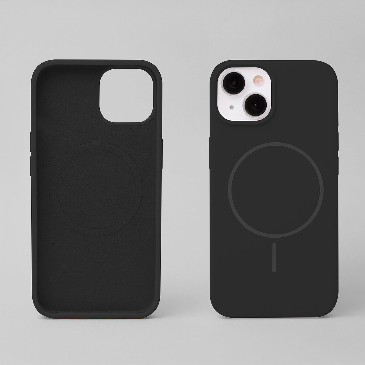 TFO Silicone Thin Mag kompatibel mit Apple iPhone 15 Pro Schwarz - Bild 1