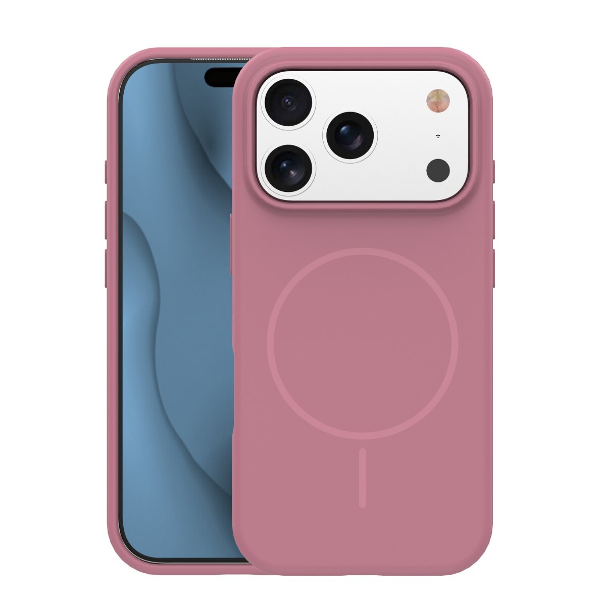 TFO Silicone Thin Mag kompatibel mit Apple iPhone 16 Ros&eacute; Handyh&uuml;lle - Bild 1