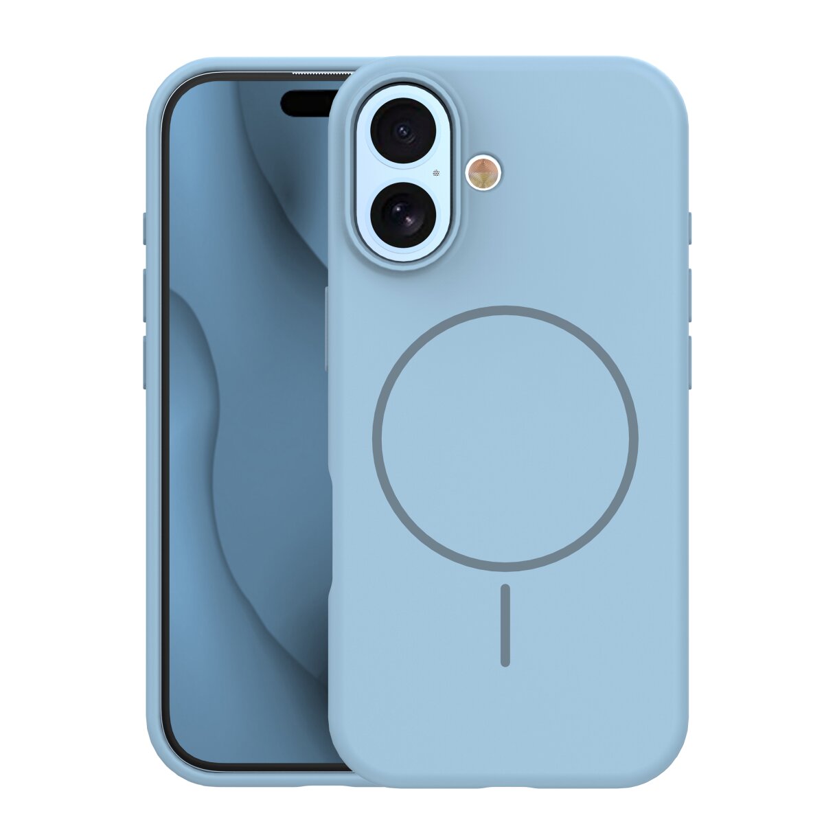 TFO Silicone Thin Mag kompatibel mit Apple iPhone 17 Hellblau - Bild 1