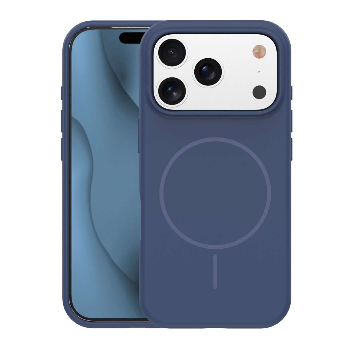 TFO Silicone Thin Mag kompatibel mit Apple iPhone 17 Pro Dunkelblau - Bild 1