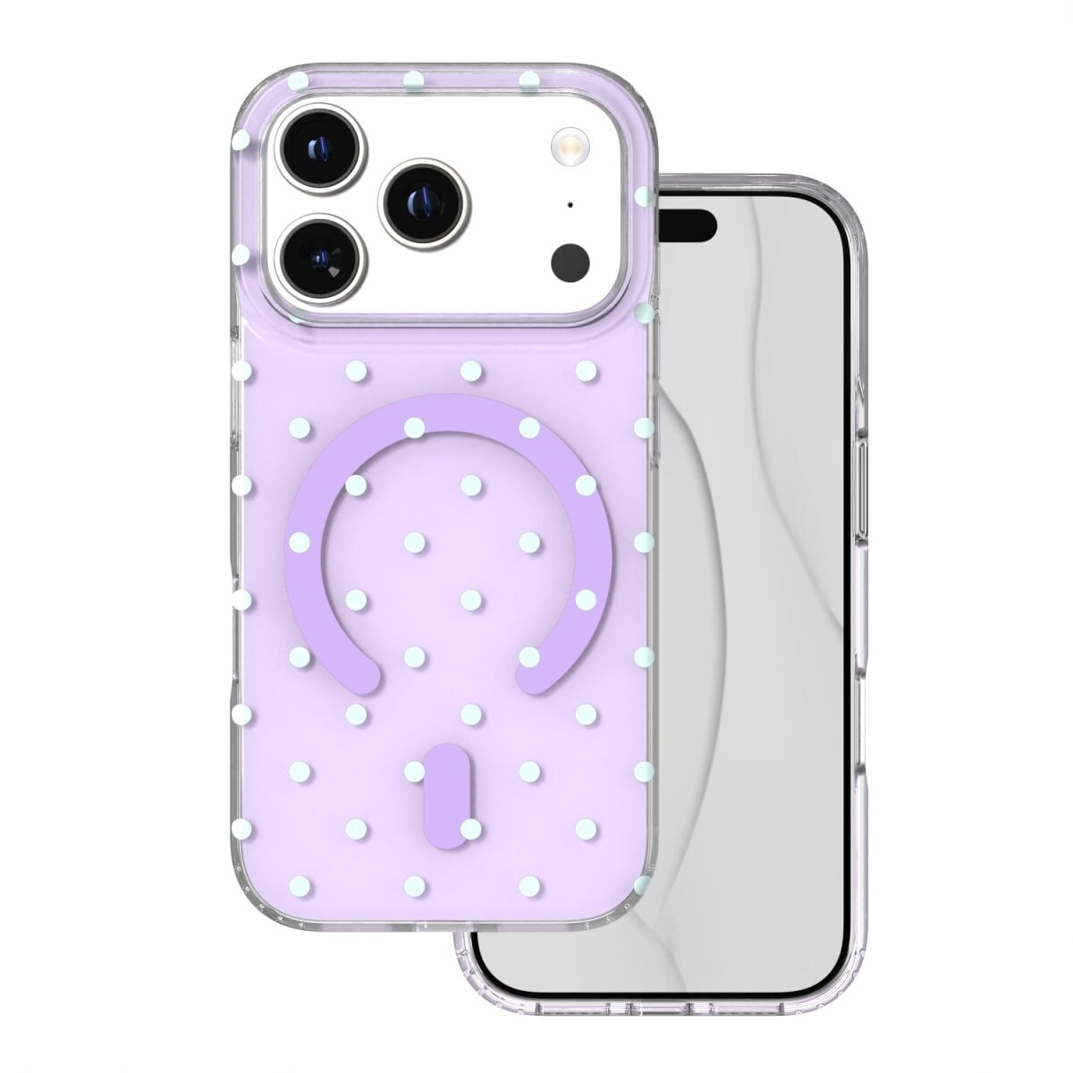 TFO Bubble Dots Mag Kompatibel mit  iPhone 18 Pro / 17 Pro Lila - Bild 1