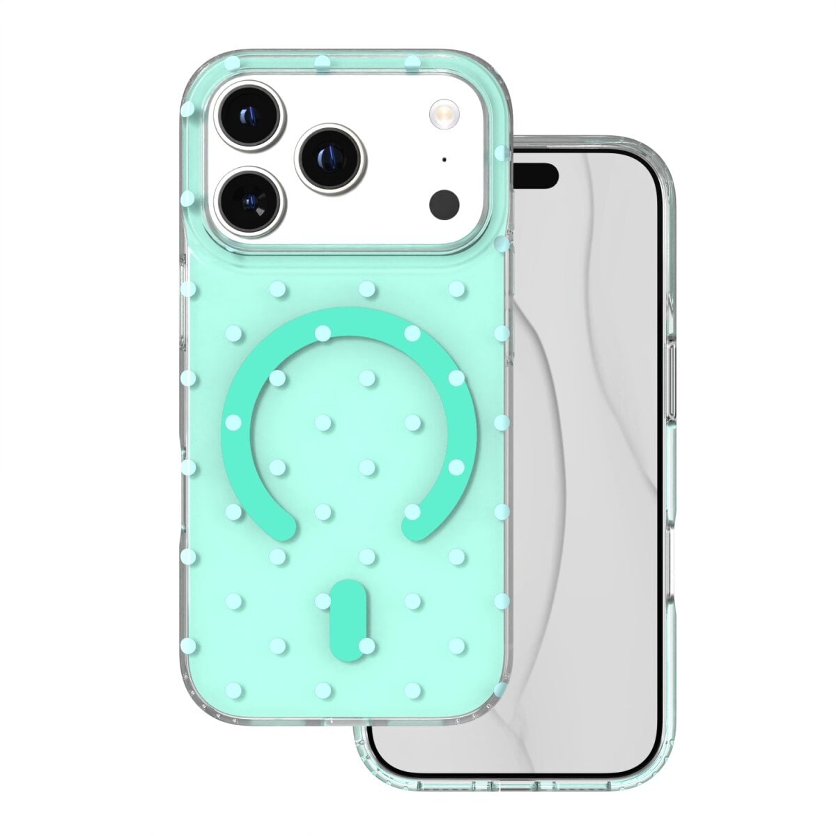 TFO Bubble Dots Mag Kompatibel mit  iPhone 18 Pro / 17 Pro Gr&uuml;n - Bild 1