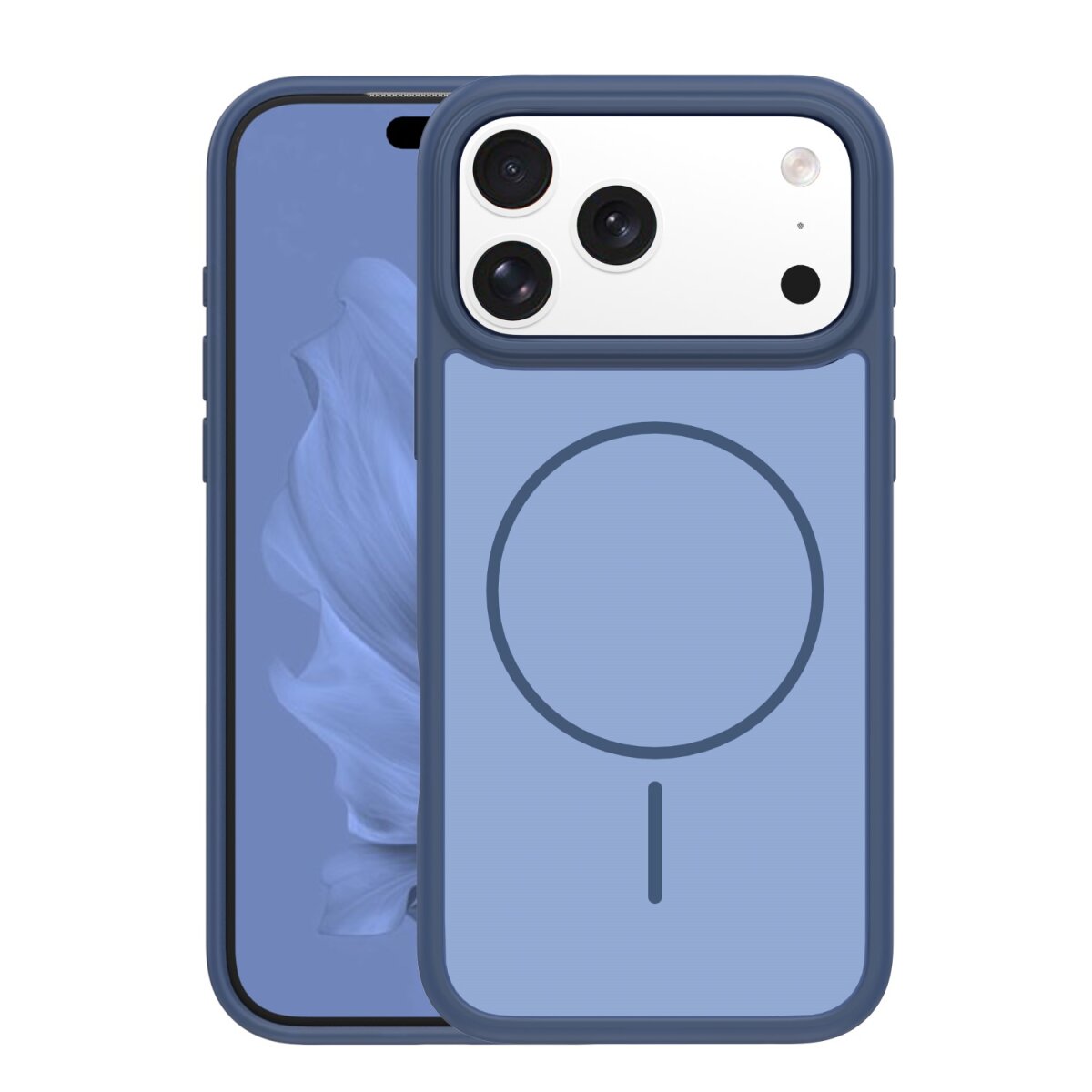 TFO Frame Thin Mag Kompatibel mit  iPhone 18 Pro / 17 Pro Dunkelblau - Bild 1