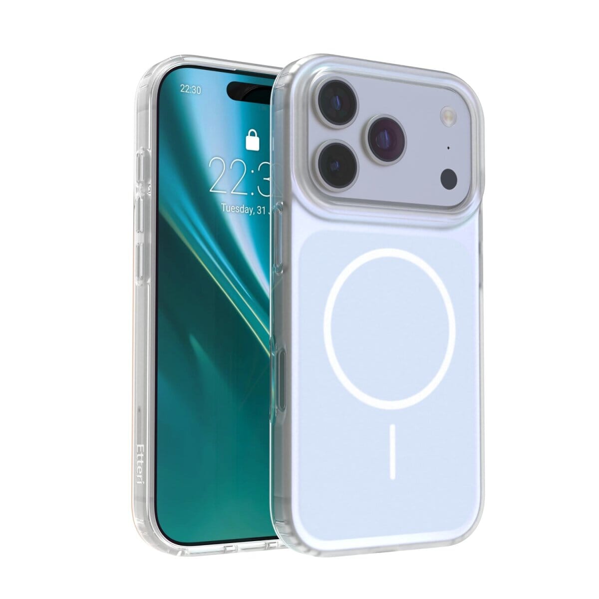 Etteri Hidden Pearl Kompatibel mit  iPhone 18 Pro / 17 Pro Hellblau - Bild 1