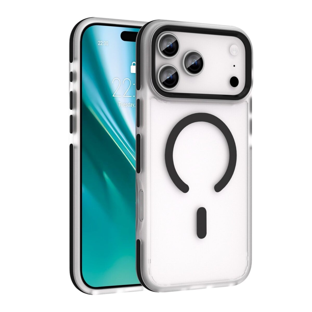 Etteri Icy Mag Kompatibel mit  iPhone 18 Pro / 17 Pro Schwarz - Bild 1