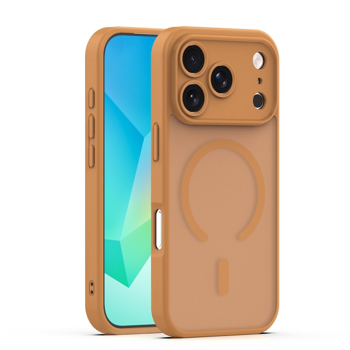 TFO Mag Matt Kompatibel mit  iPhone 18 Pro / 17 Pro Braun Handyh&uuml;lle - Bild 1