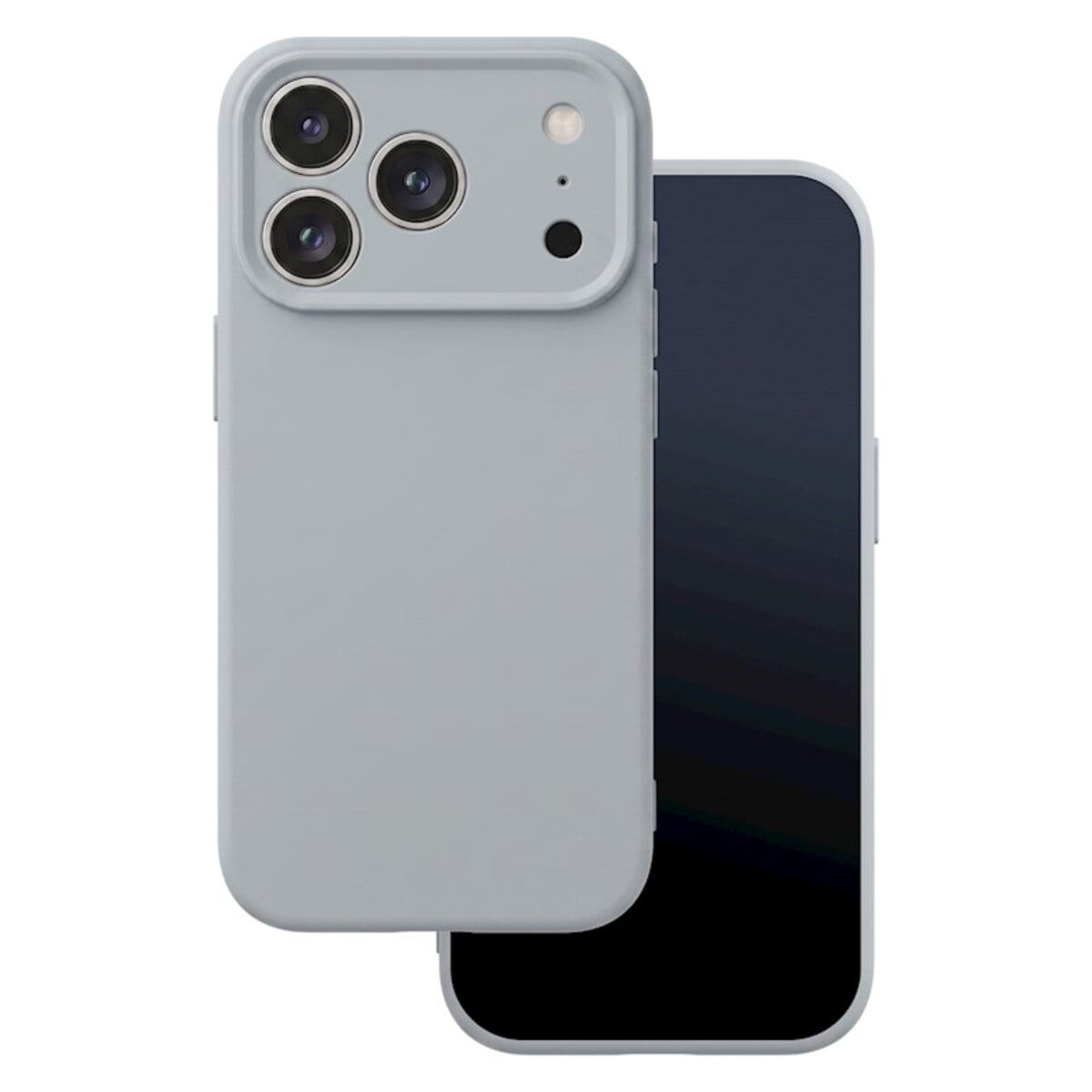 TFO Silicon Kompatibel mit  iPhone 18 Pro / 17 Pro Silber Handyh&uuml;lle - Bild 1
