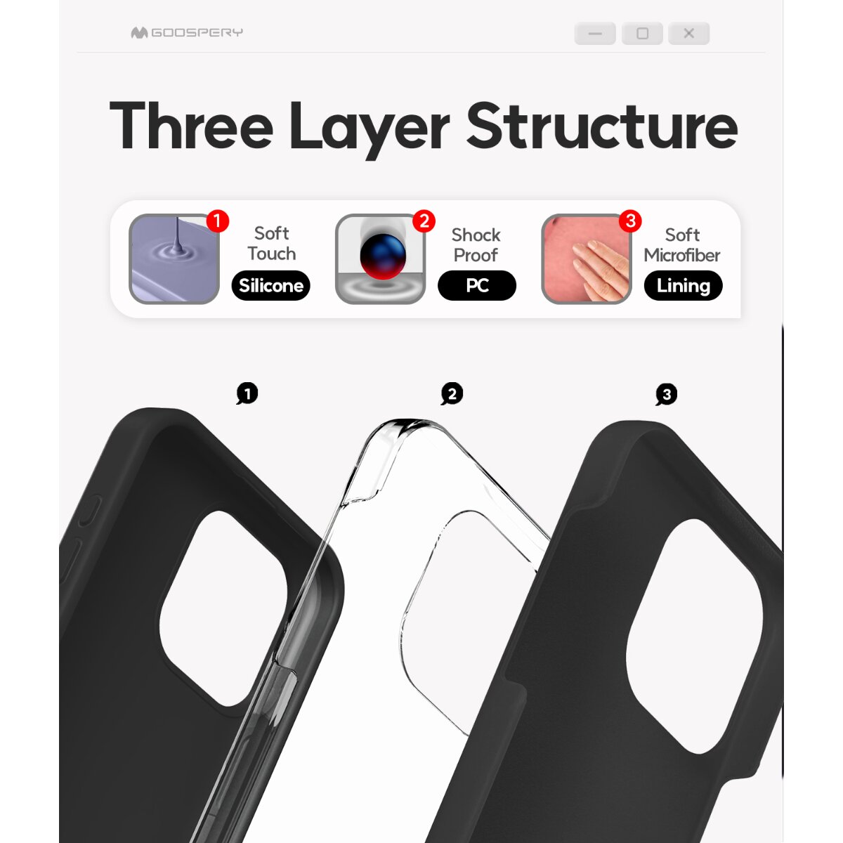 Mercury Silicone Kompatibel mit  iPhone 18 Pro Max / 17 Pro - Bild 1