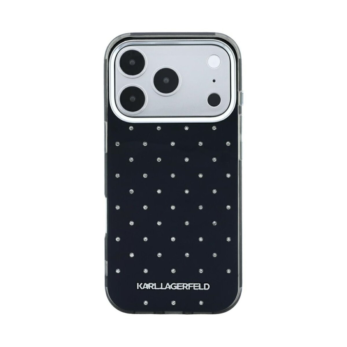 Karl Lagerfeld IML Strass Allover iPhone 18 Pro / 17 Pro Schwarz - Bild 1