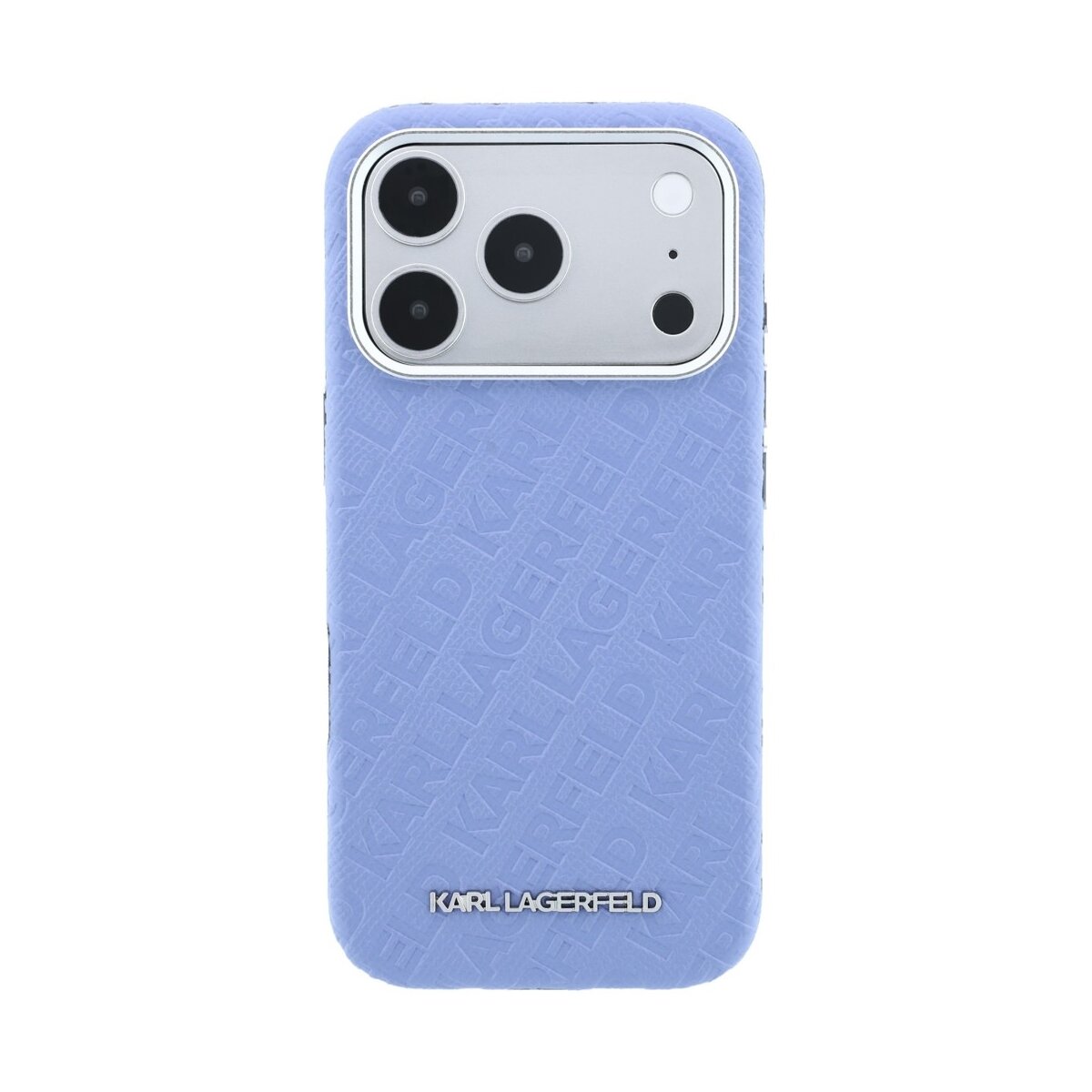 Karl Lagerfeld Grained Allover Logo Metal iPhone 18 Pro / 17 - Bild 1