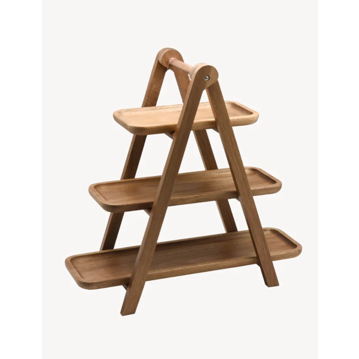 Akazie Scala Etagere aus Akazienholz - 3-st&ouml;ckig, modern & zeitlos - Bild 1