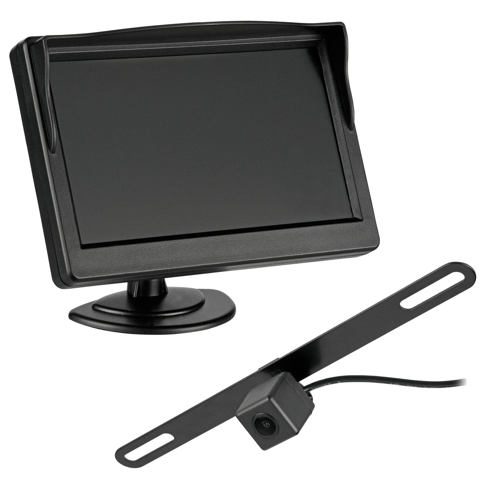 CARMATRIX Digitales HD Funk R&uuml;ckfahrsystem 5" Monitor Nummernschild 170&deg; Distanzlinien - Bild 1