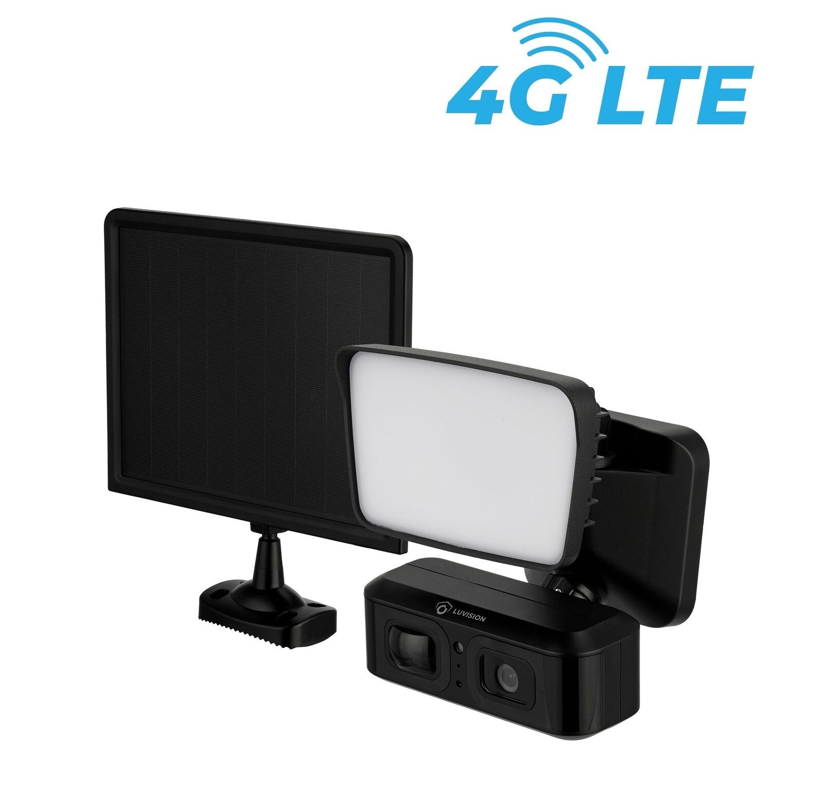 LUVISION 4G / LTE Solar Außenleuchte Flutlicht mit Kamera Solar Lampe für Garten mit PIR Bewegungserkennung | 04260657860389