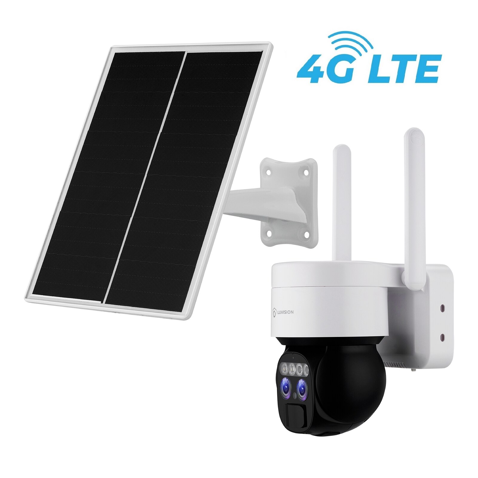 LUVISION 4G / LTE DUO PTZ Solar &Uuml;berwachungskamera Kamera f&uuml;r SIM Karte 12x opt. Zoom Sirene - Bild 1