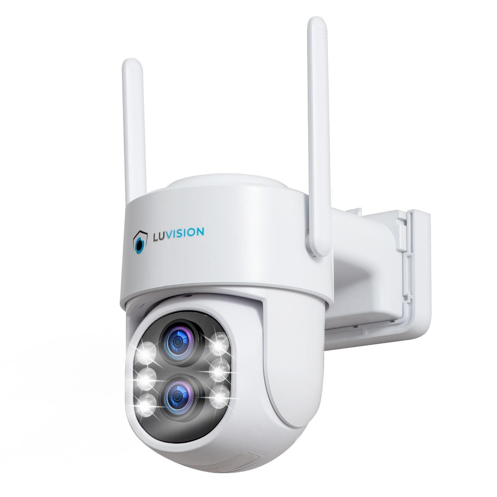 LUVISION 3MP+3MP Dual Linse PTZ WLAN Überwachungskamera KI Personenerkennung