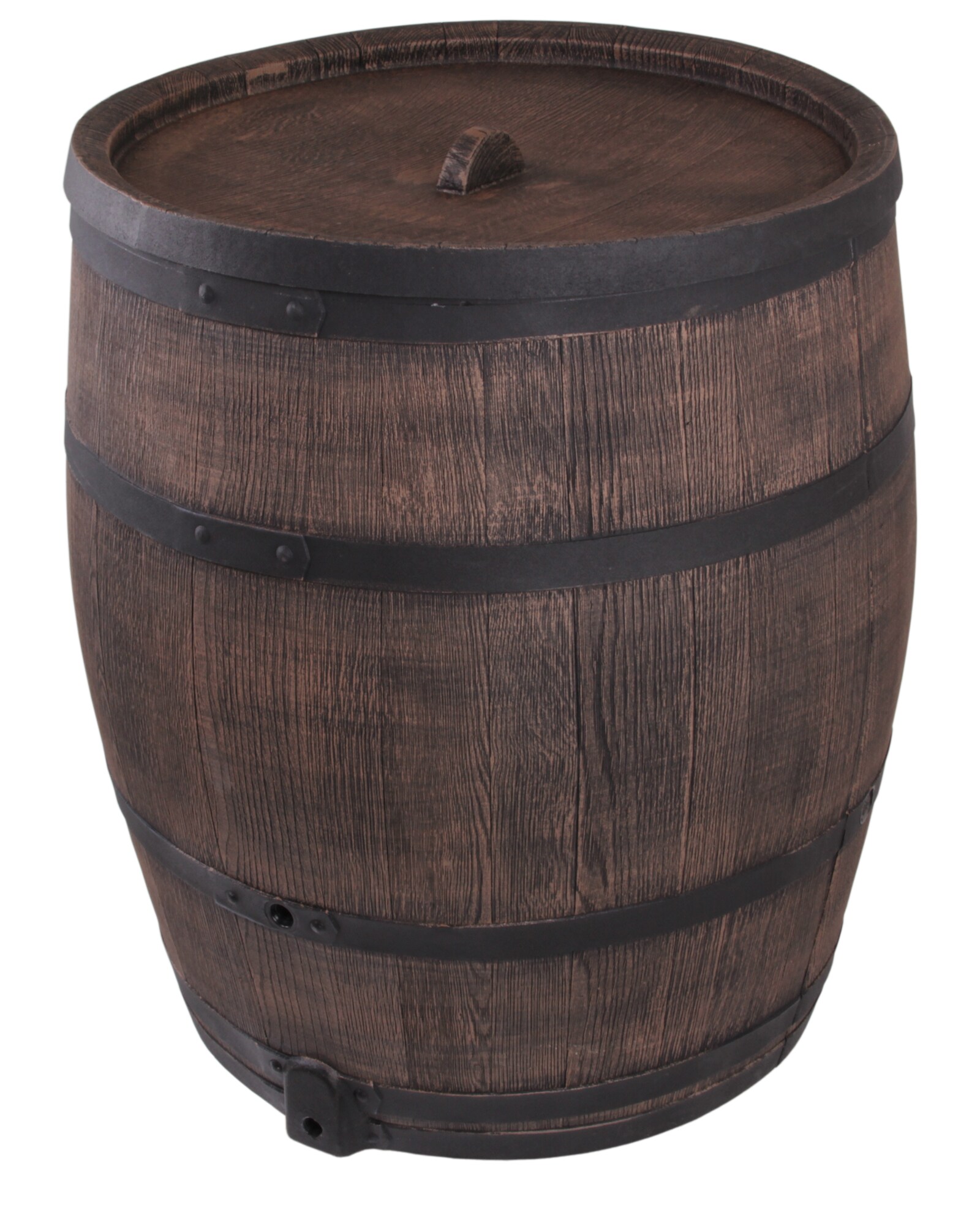 Regentonne mit Deckel Wassertank Fass Eichenfass 350 L - Bild 1